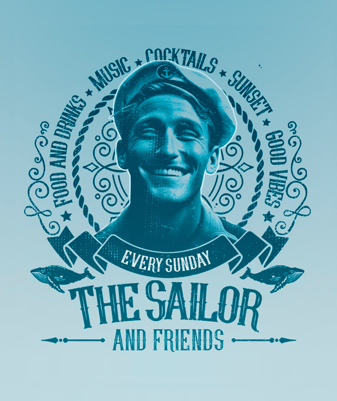 the Sailor, every Sunday at Velissima